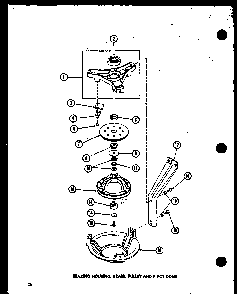 Section 5 Diagram and Parts List for TAA200 P75751-8W Amana Washer