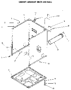 Cabinet And Mech. Base Diagram and Parts List for NG6819L53838  Speed Queen Dryer