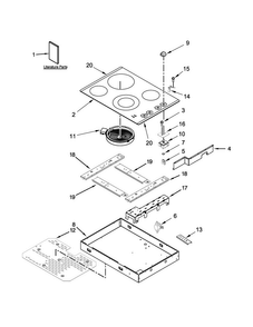 Part Location Diagram of W10859808 Whirlpool KNOB