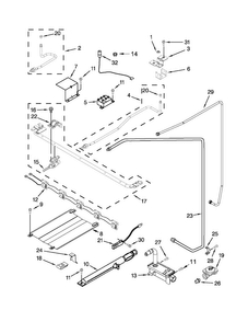 Manifold Parts Diagram and Parts List for AGR4433XDB2  Amana Range