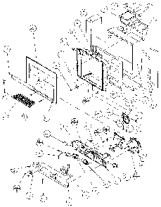 Ice And Water Cavity Diagram and Parts List for 36798-P1152602W  Amana Refrigerator