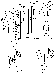 Freezer Door Diagram and Parts List for SQD25VW-P1190430WW  Amana Refrigerator