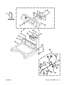 Part Location Diagram of WPW10388669 Whirlpool Control, Electric