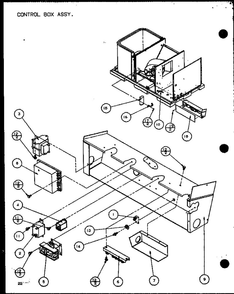 Control Box Assembly 1 Diagram and Parts List for LOK501A P6484101C Amana Air Conditioner