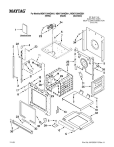 Part Location Diagram of W10276986 Whirlpool OWNERS MANUAL
