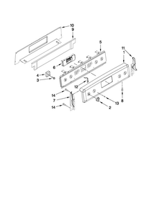 Control Panel Parts Diagram and Parts List for MER8772WB0  Maytag Range
