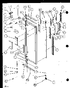 Refrigerator Door Diagram and Parts List for BHK2-P1100602W  Amana Refrigerator
