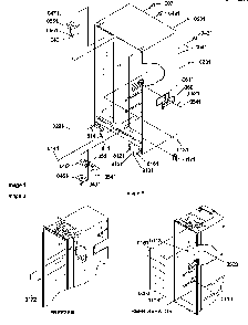 Cabinet Parts Diagram and Parts List for SRD22S5L-P1190304WL  Amana Refrigerator