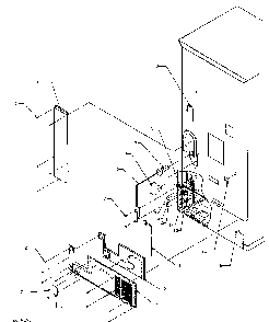 Cabinet Back Diagram and Parts List for BQ20RBW-P1161502WW  Amana Refrigerator