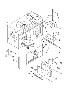 Freezer Liner Parts Diagram and Parts List for JF42SEFXDB00  Jenn-Air Refrigerator