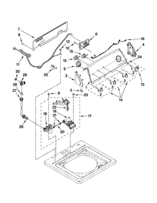 Part Location Diagram of WPW10449049 Whirlpool Control Panel