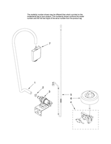 Fill And Overfill Parts Diagram and Parts List for MDB4651AWQ2  Maytag Dishwasher