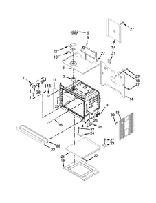Lower Oven Parts Diagram and Parts List for MEW9630DS00  Maytag Wall Oven
