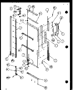 Section 7 Diagram and Parts List for 36088-P11108702W  Amana Refrigerator