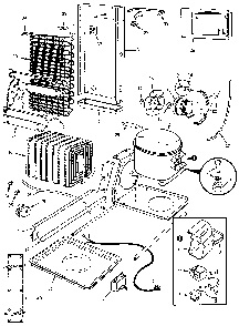 Unit Compartment & System Diagram and Parts List for JRSI205B M9Q05B Jenn-Air Refrigerator