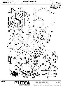Replacement Parts Diagram and Parts List for 70 5009 Amana Microwave