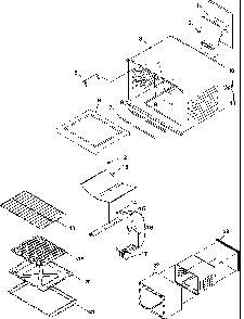 Cavity Diagram and Parts List for ARO3100L-P1143334NL  Amana Range