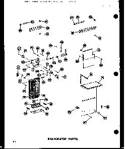 Evaporator Parts Diagram and Parts List for SRI19W-AG-P60340-24WG  Amana Refrigerator