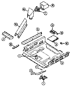 Internal Controls Diagram and Parts List for 6294576  Maytag Range