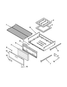 Oven And Broiler Parts Diagram and Parts List for AGR4433XDB2  Amana Range