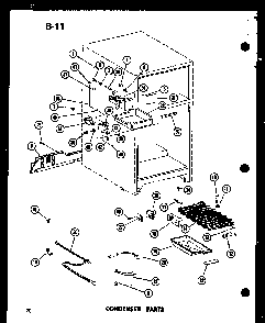 Condenser Parts Diagram and Parts List for TC18F-G-P75288-5WG  Amana Refrigerator