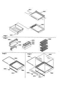 Deli/shelves/crisper/accessories Diagram and Parts List for SX23VE-P1315401WE  Amana Refrigerator