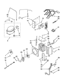 Upper Unit Parts Diagram and Parts List for JS48PPDUDB13  Jenn-Air Refrigerator
