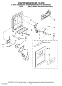 Part Location Diagram of 2207007AP Whirlpool Grille, Overflow (Apollo Gray)