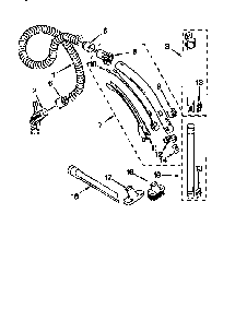 Hose And Attachements Diagram and Parts List for 11626011690  Kenmore Canister Vacuum