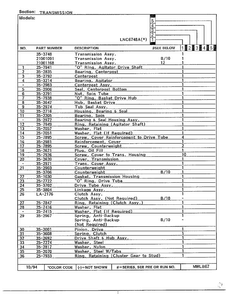 Transmission Page 2 Diagram and Parts List for 6748A  Norge Washer