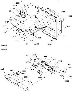 Ice/water Cavity, Electronic Bracket Assy Diagram and Parts List for SRDE327S3E-P1312501WE  Amana Refrigerator