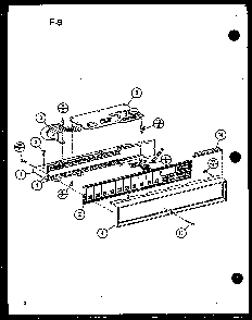 Control Diagram and Parts List for RC-10SD P75750-2M Amana Microwave