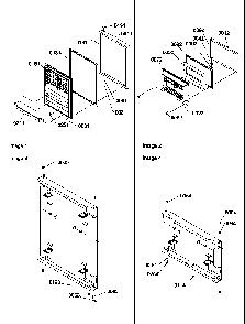 Door Assemblies Diagram and Parts List for TR522SW-P1182703WW  Amana Refrigerator