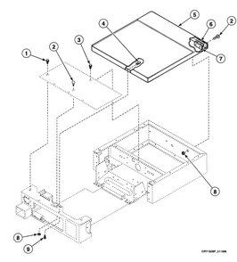 Cabinet Top Diagram and Parts List for SSE007WF1500  Speed Queen Dryer