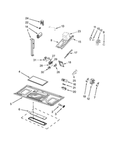Interior And Ventilation Parts Diagram and Parts List for MMV4205DB0  Maytag Microwave