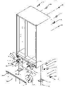 Drain And Rollers Diagram and Parts List for SPD25QA3W-P1181321WW  Amana Refrigerator
