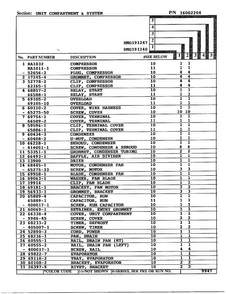 Unit Compartment And System Page 2 Diagram and Parts List for 19124-0  Admiral Refrigerator
