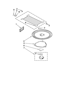 Turntable Parts Diagram and Parts List for JMV9186WP1  Jenn-Air Microwave