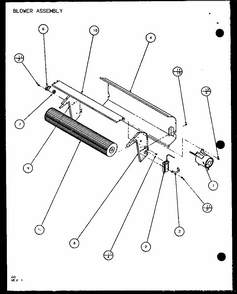Blower Assembly (pth12300er/p9812615r) (pth12400er/p9872115r) Diagram and Parts List for PTH12300ER P9812615R Amana Air Conditioner