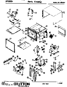 Replacement Parts Diagram and Parts List for EX1065000  Amana Microwave