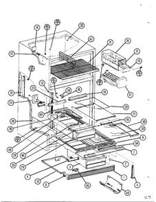 Top Mount Page 29 Diagram and Parts List for TC22N-P116205W  Amana Refrigerator