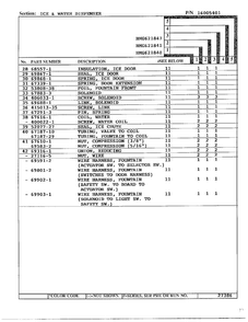 Ice And Water Dispenser Page 3 Diagram and Parts List for 621841  Admiral Refrigerator