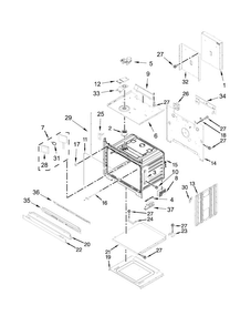 Oven Parts Diagram and Parts List for JJW2827DS01  Jenn-Air Wall Oven