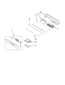 Part Location Diagram of W11087470 Whirlpool CONSOLE