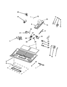 Part Location Diagram of W10652714 Whirlpool DUCT-AIR