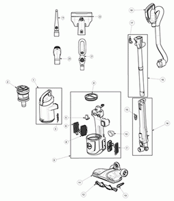 Part Location Diagram of 440010894 Hoover Filter Assembly - Full Size
