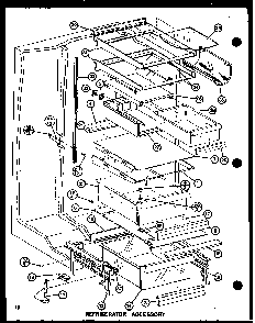 Refrigerator Accessory Diagram and Parts List for SLI22F1-L-P7700009WL  Amana Refrigerator