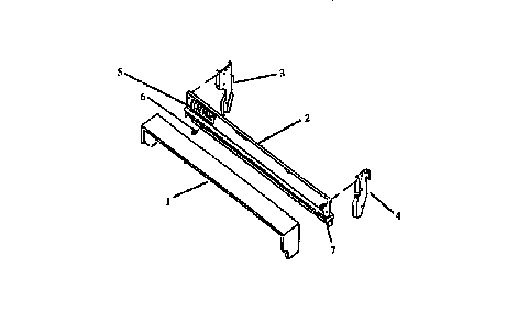 Backguard Assembly Diagram and Parts List for RBP22AA P1142331NW,L Amana Range
