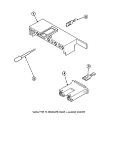 Motor Connection Blocks/terminals Diagram and Parts List for LW6163WM-PLW6163WMA  Amana Washer