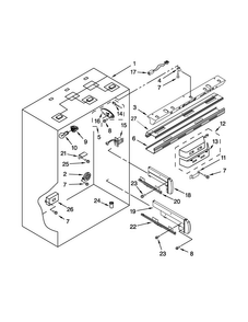 Refrigerator Liner Parts Diagram and Parts List for JB36NXFXRW05  Jenn-Air Refrigerator